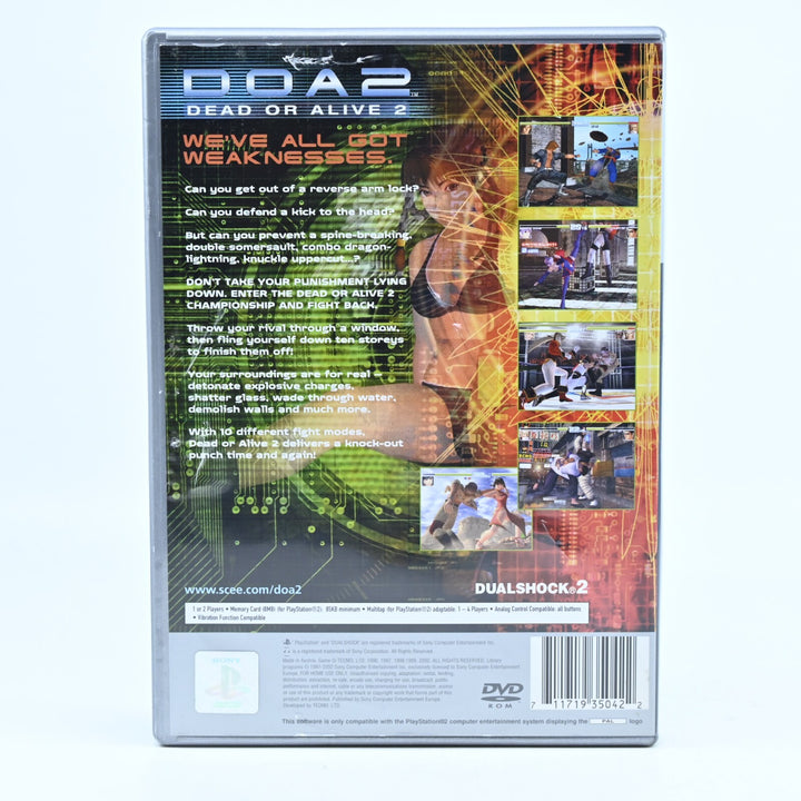 Dead or Alive 2 DOA 2 - Sony Playstation 2 / PS2 Game + Manual - PAL