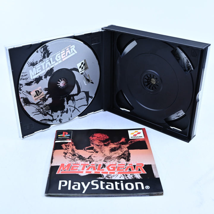 Metal Gear Solid - Sony Playstation 1 / PS1 Game + Manual - PAL - MINT DISC!