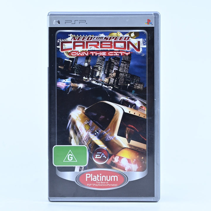 Need For Speed Carbon Own The City - Sony PSP Game + Manual - FREE POST!