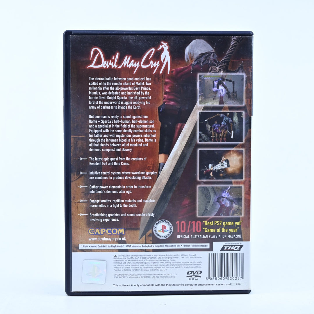Devil May Cry - Sony Playstation 2 / PS2 Game + Manual - PAL - MINT DISC!