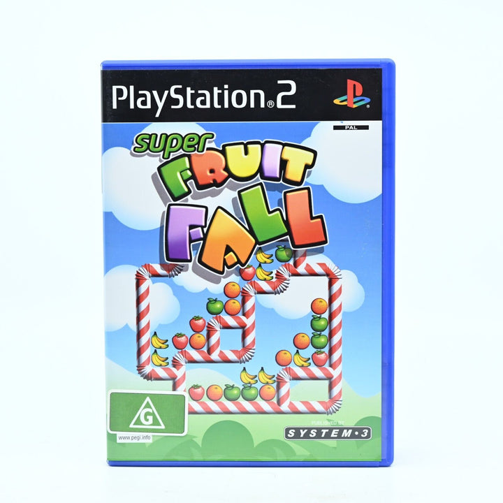 Super Fruit Fall - Sony Playstation 2 / PS2 Game + Manual - PAL - MINT DISC!