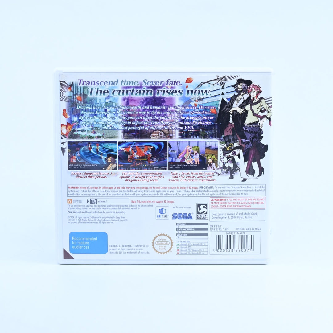 7th Dragon III Code: VFD  - Nintendo 3DS Game - PAL + Manual - FREE POST!