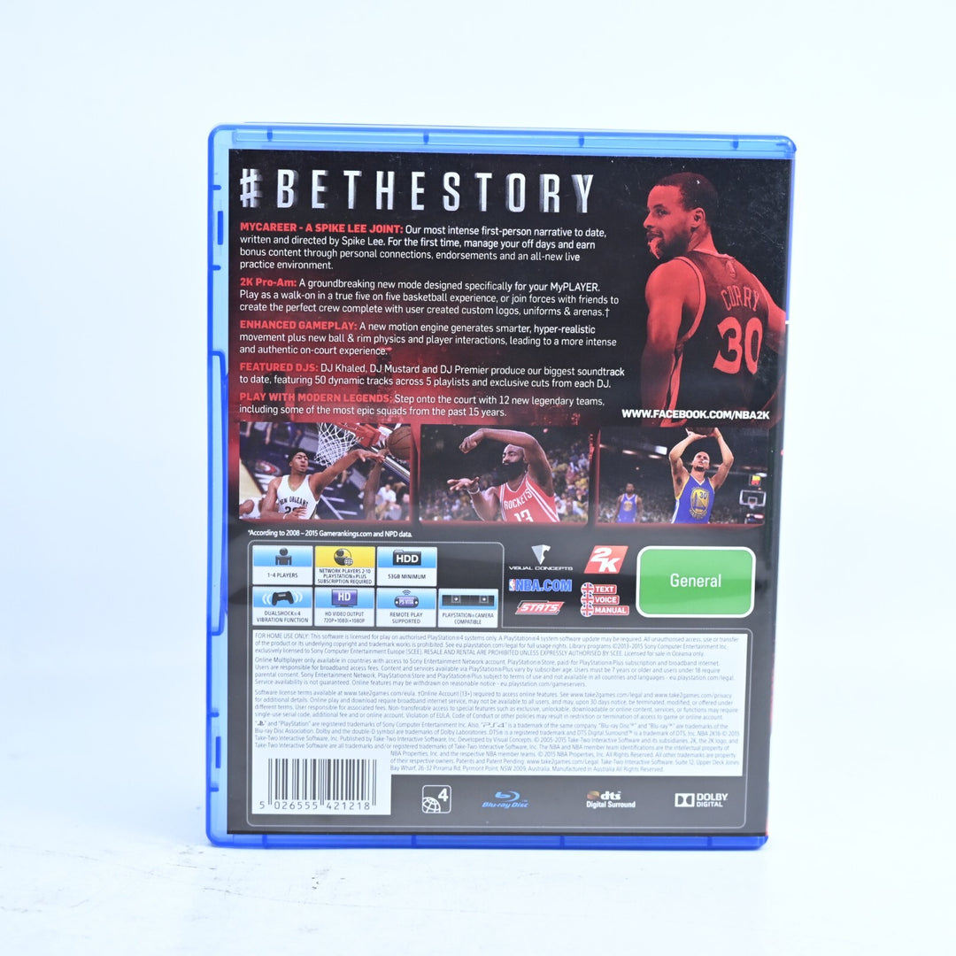 NBA 2K16 - Sony Playstation 4 / PS4 Game - MINT DISC!