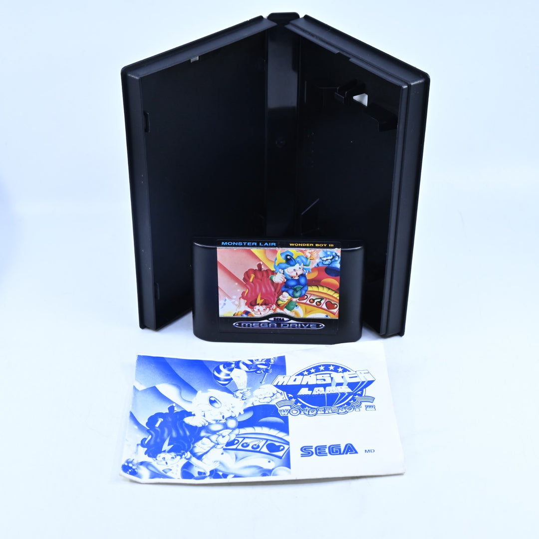 Wonder Boy III: Monster Lair - Sega Mega Drive Game + Manual - PAL - FREE POST!