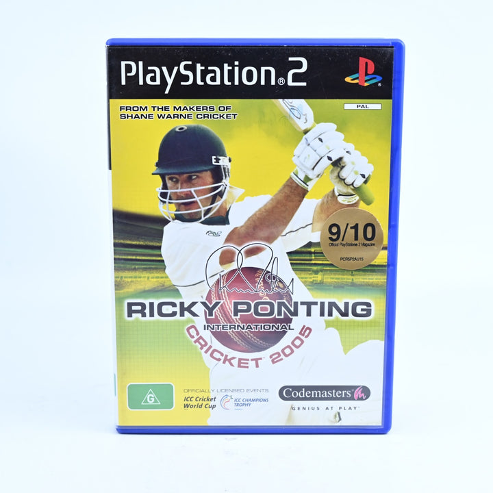 Ricky Ponting International Cricket 2005 - Sony Playstation 2/ PS2 Game + Manual