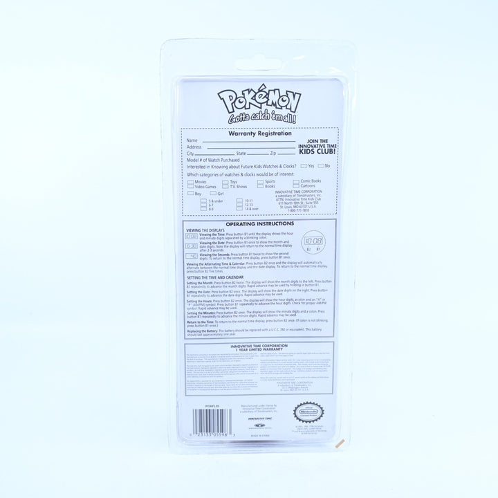 SEALED! Pokemon Mix & Match Digital Watch Set - Anime Toy Collectable