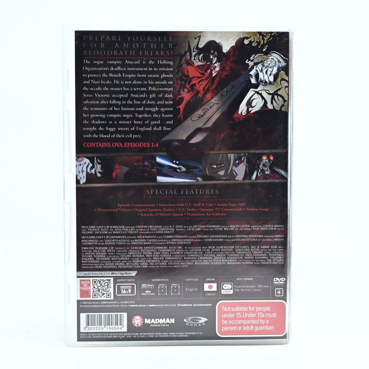 Hellsing Ultimate - Volumes I-IV / 1-4 - Region 4- DVD - FREE POST! Anime AUS