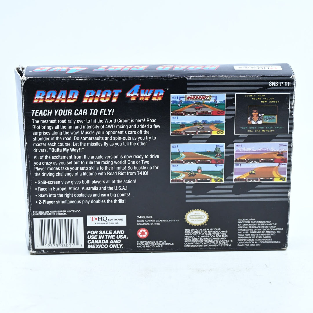 Road Riot 4WD - Super Nintendo Entertainment System / SNES Boxed Game - NTSC