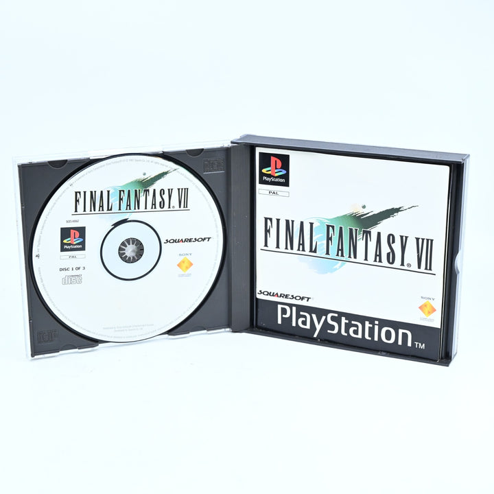 Final Fantasy VII 7 - Sony Playstation 1 / PS1 Game + Manual - PAL - MINT DISC!