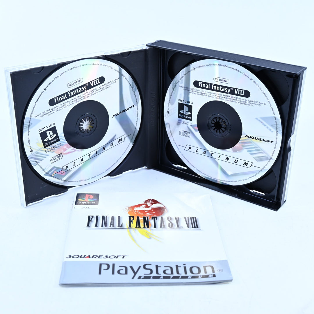 Final Fantasy VIII - Sony Playstation 1 / PS1 Game + Manual - PAL - MINT DISC!