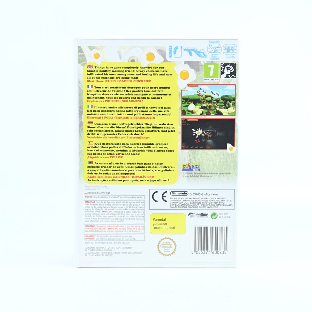 Chicken Blaster - Nintendo Wii Game + Manual - PAL - MINT DISC!