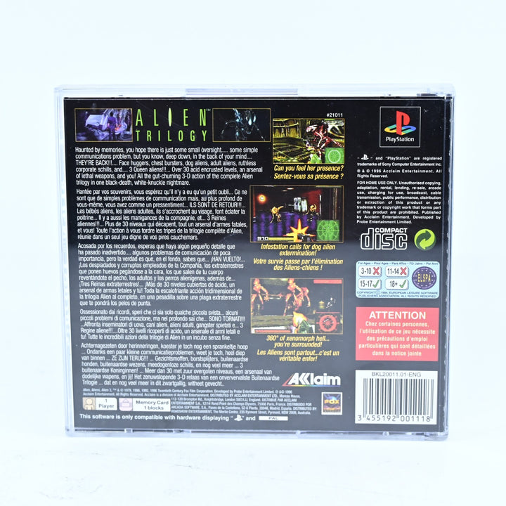 Alien Trilogy - Sony Playstation 1 / PS1 Game + Manual - PAL - MINT DISC!
