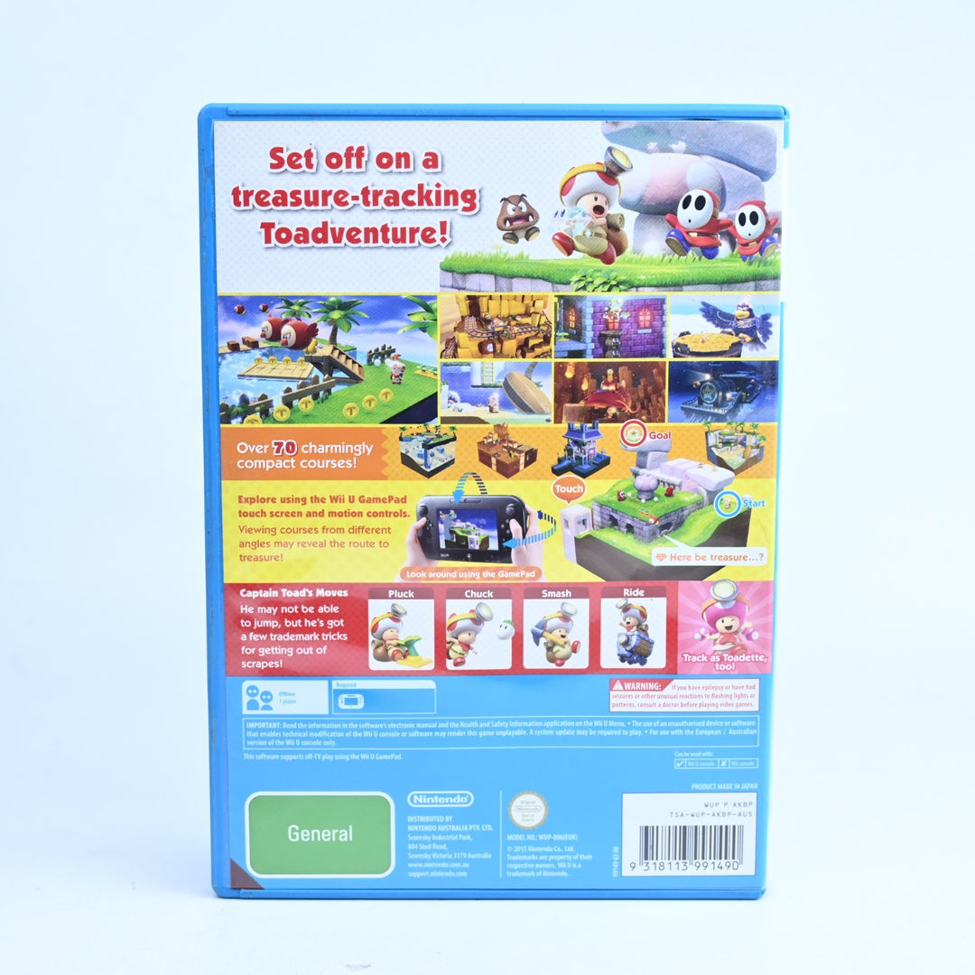 Captain Toad: Treasure Tracker - Nintendo Wii U Game - PAL - FREE POST!