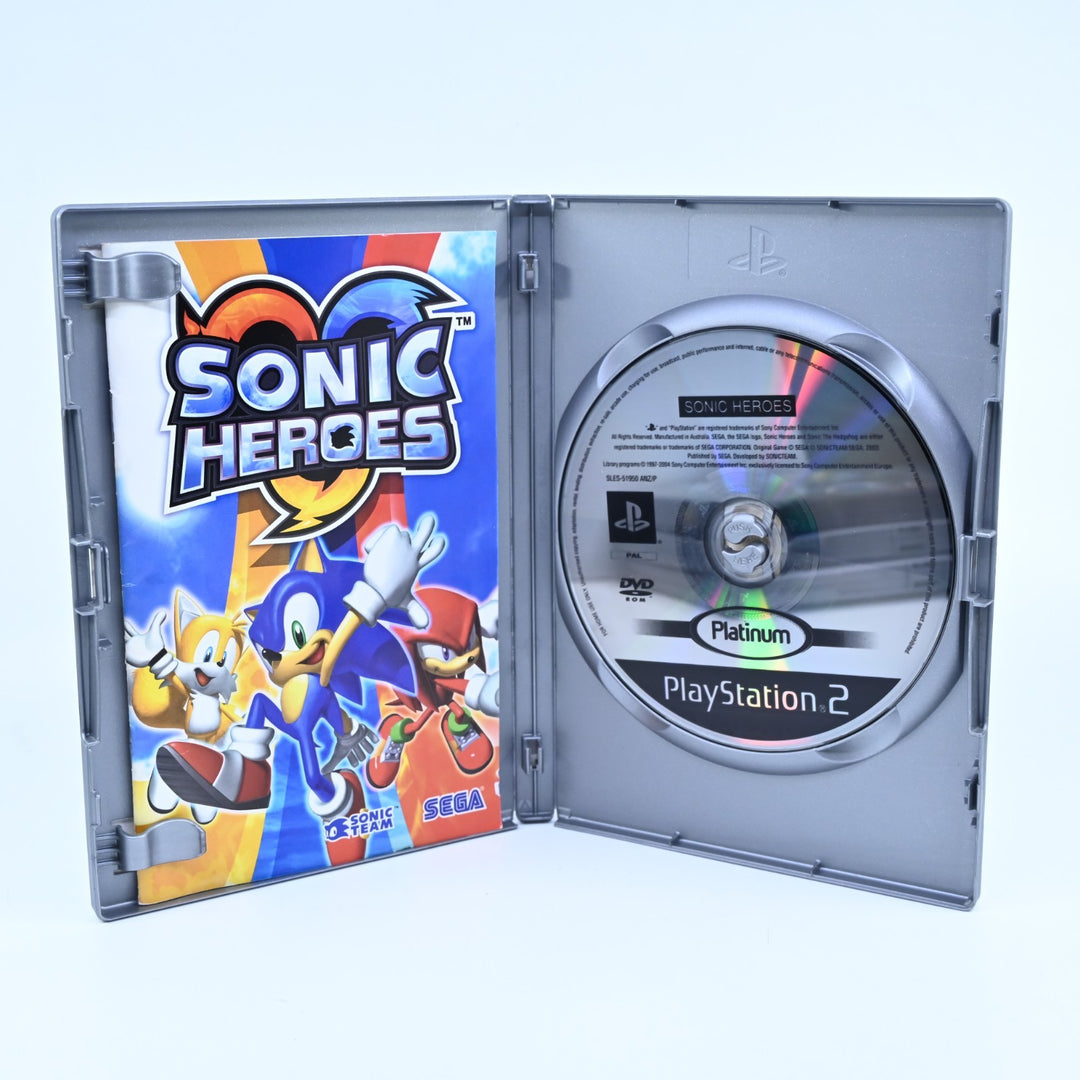 Sonic Heroes - Sony Playstation 2 / PS2 Game + Manual - PAL - MINT DISC!