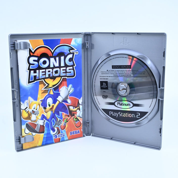 Sonic Heroes - Sony Playstation 2 / PS2 Game + Manual - PAL - MINT DISC!