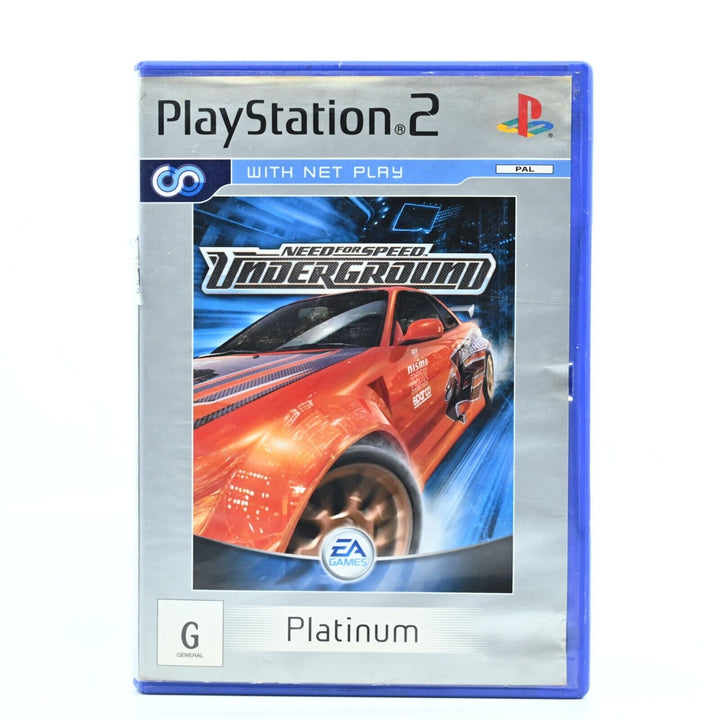 Need for Speed Underground - Sony Playstation 2 / PS2 Game - PAL - MINT DISC!
