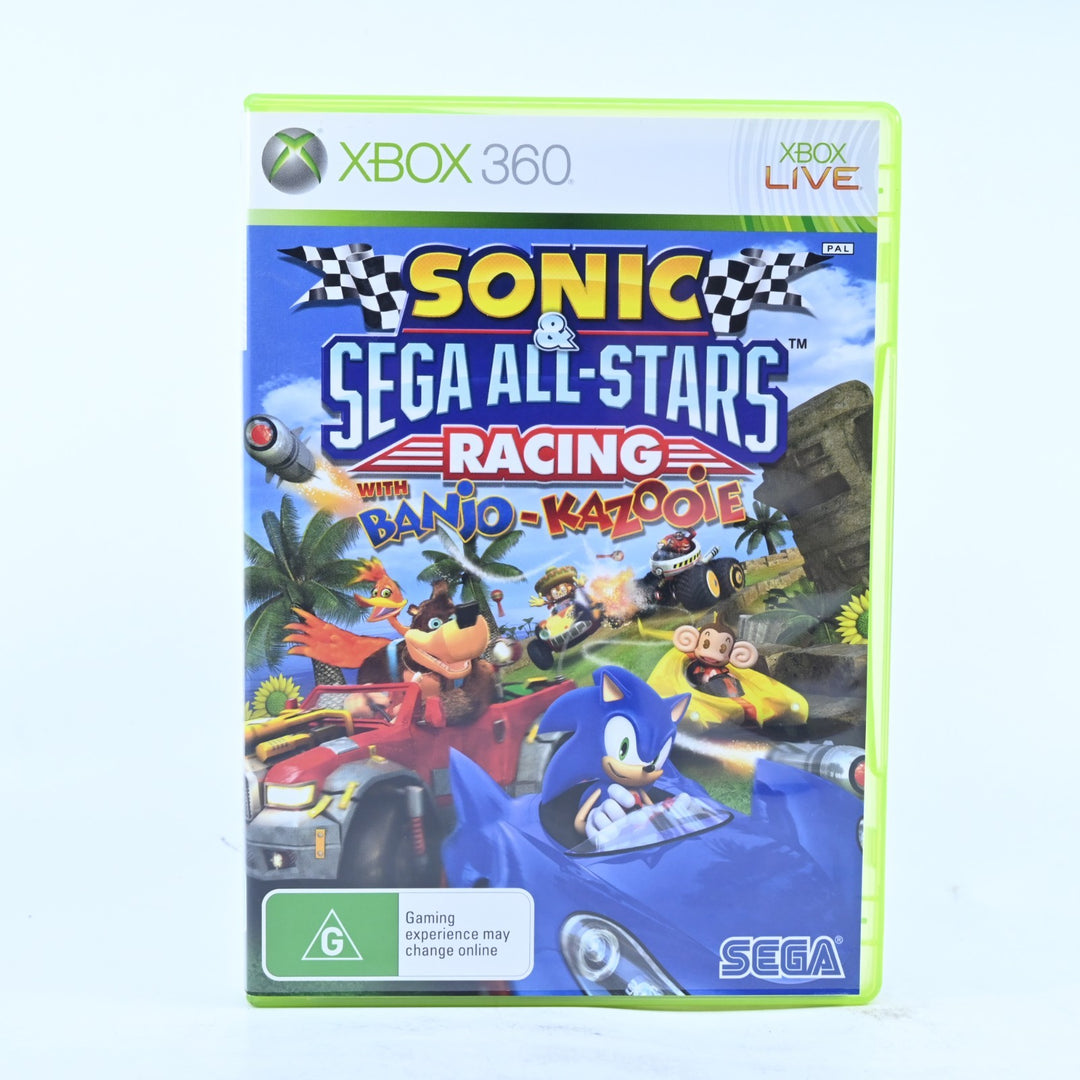 Sonic & Sega All-Stars Racing with Banjo & Kazooie - Xbox 360 Game + Manual