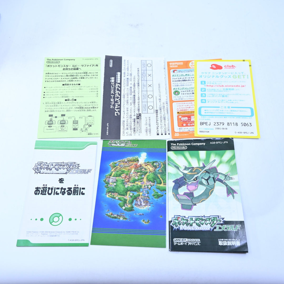 Pokemon Emerald - Nintendo Gameboy Advance / GBA Boxed Game - NTSC-J
