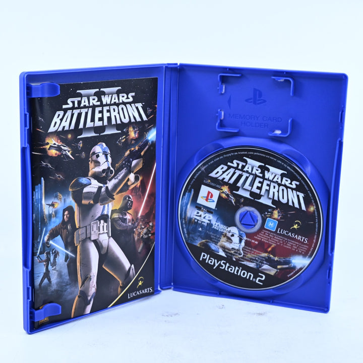 Star Wars Battlefront II - Sony Playstation 2 / PS2 Game + Manual - PAL