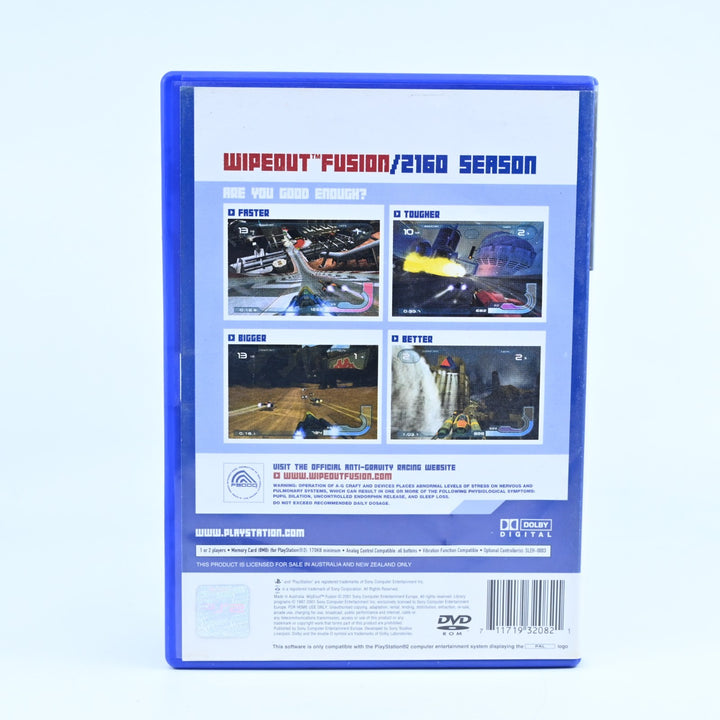 Wipeout Fusion - Sony Playstation 2 / PS2 Game + Manual - PAL - MINT DISC!