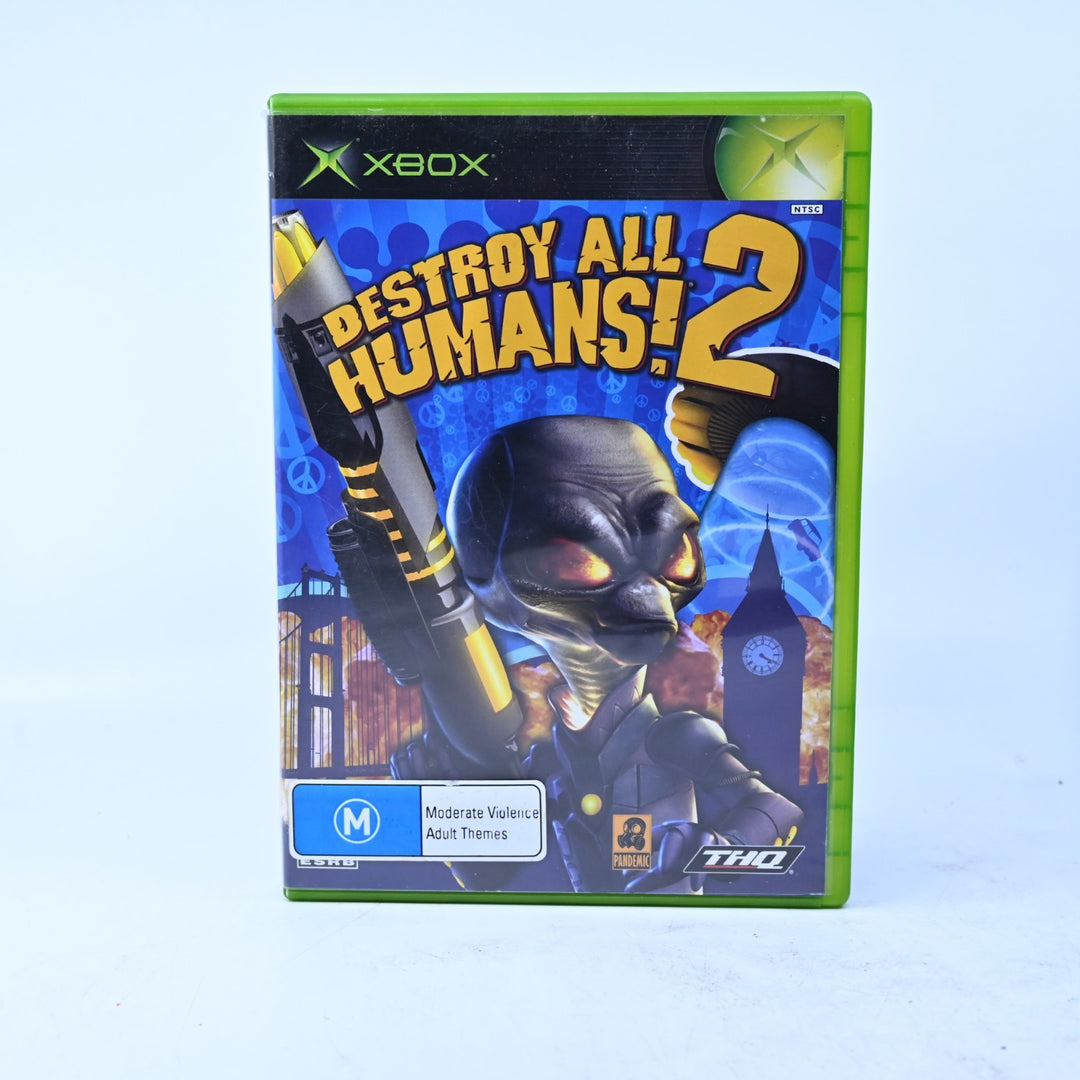 Destroy All Humans! 2 - Original Xbox Game + Manual - Region Free - MINT DISC!