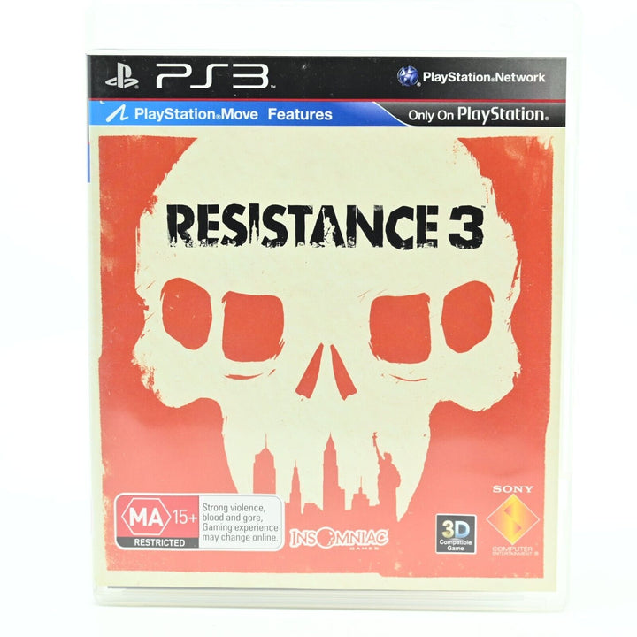 Resistance 3 - Sony Playstation 3 / PS3 Game - MINT DISC!