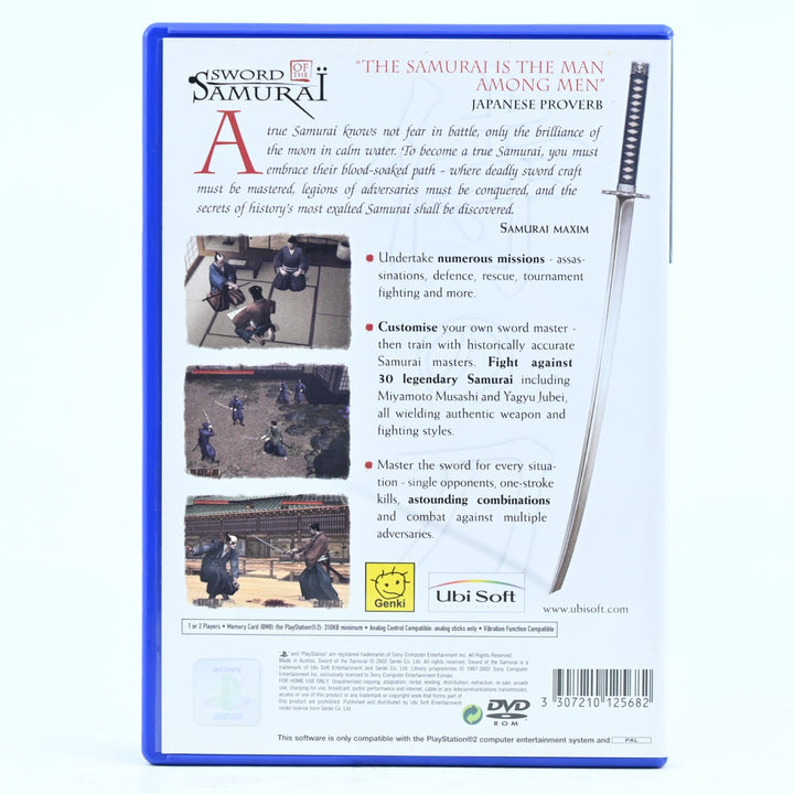 Sword of the Samurai - Sony Playstation 2 / PS2 Game + Manual - PAL - FREE POST!