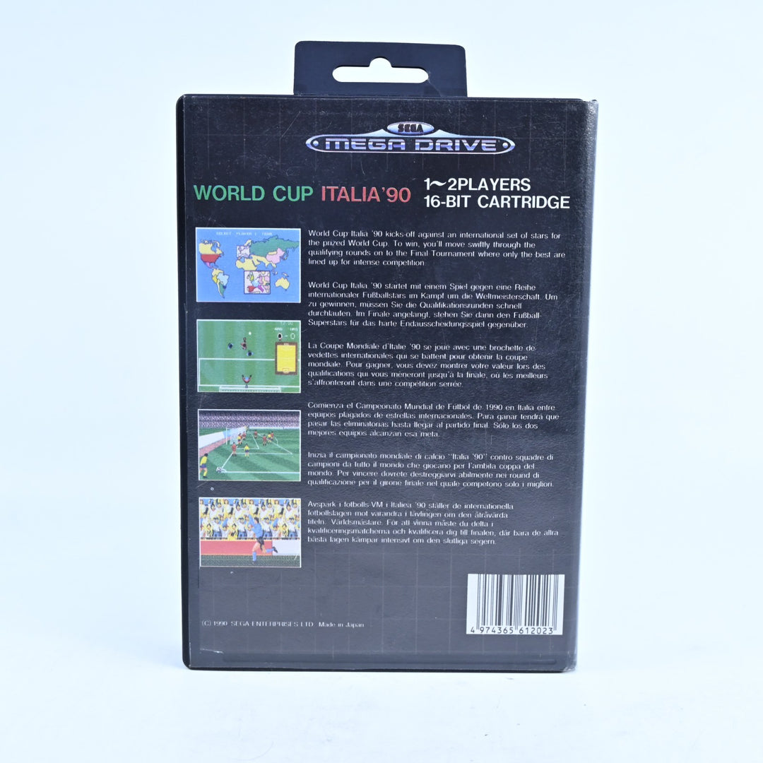 World Cup Italia '90 - Sega Mega Drive Game + Manual - PAL - FREE POST!