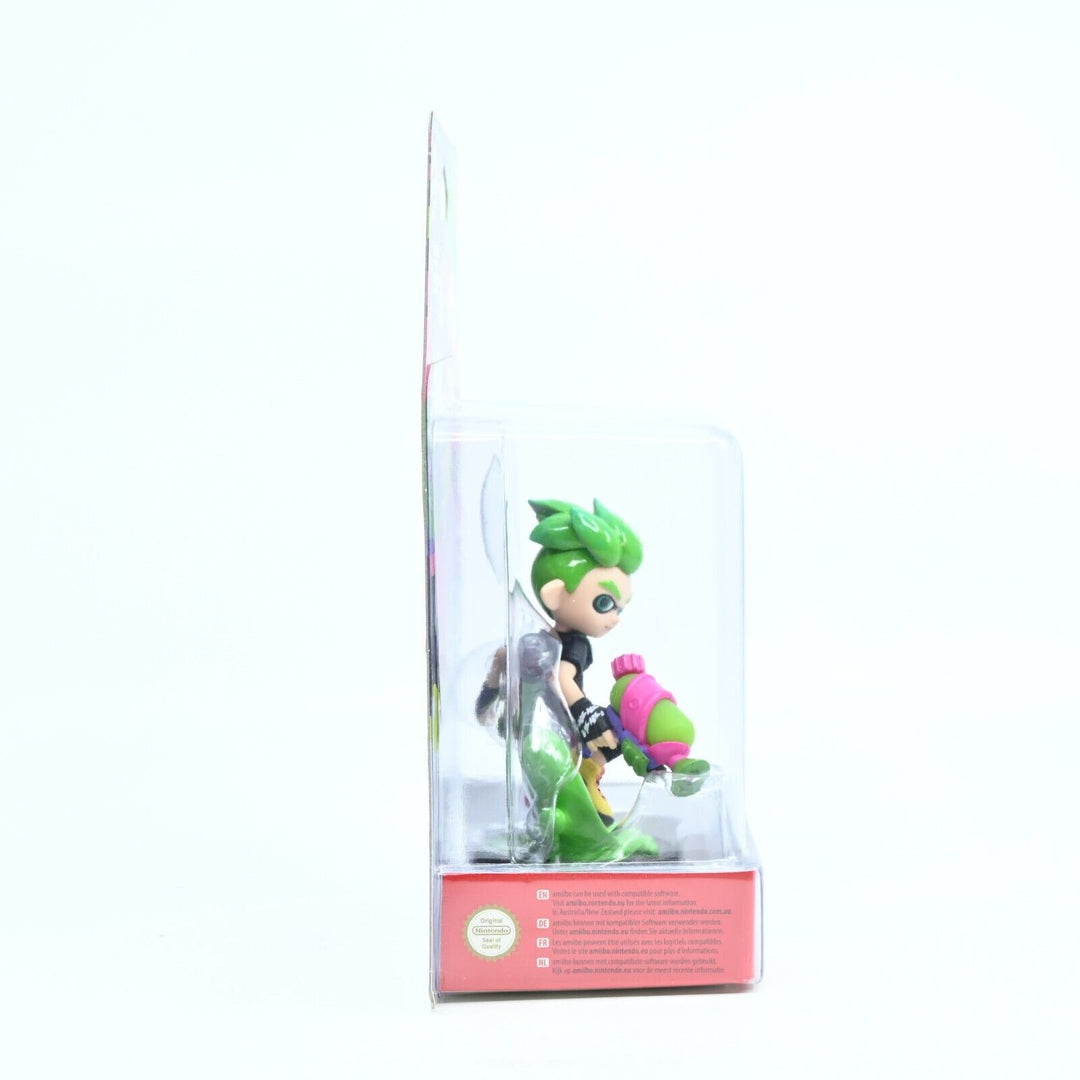 SEALED! Inkling Boy (Neon Green) Amiibo - Splatoon - Toy