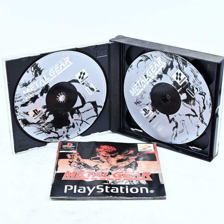 Metal Gear Solid - Sony Playstation 1 / PS1 Game + Manual - PAL - MINT DISC!