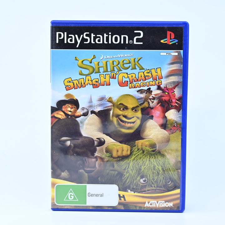 Shrek Smash n' Crash Racing  - Sony Playstation 2 / PS2 Game + Manual - PAL