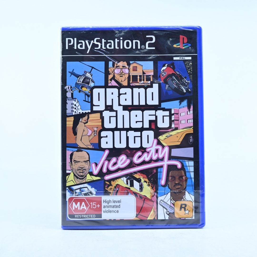Grand Theft Auto: Vice City - Sony Playstation 2 / PS2 Game + Manual - SEALED!