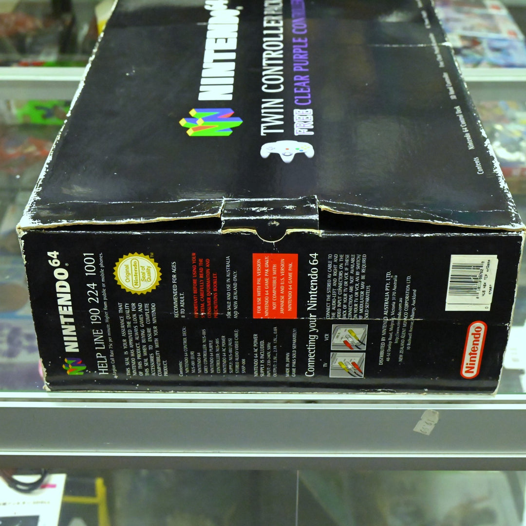 Twin Controller Pack - N64 / Nintendo 64 Boxed Console - PAL - FREE POST!