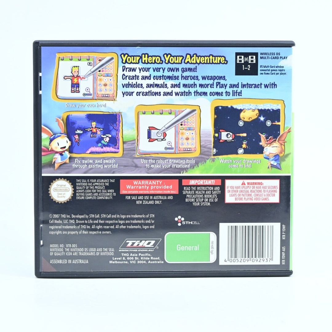 Drawn to Life - Nintendo DS Game + Manual - PAL - FREE POST!