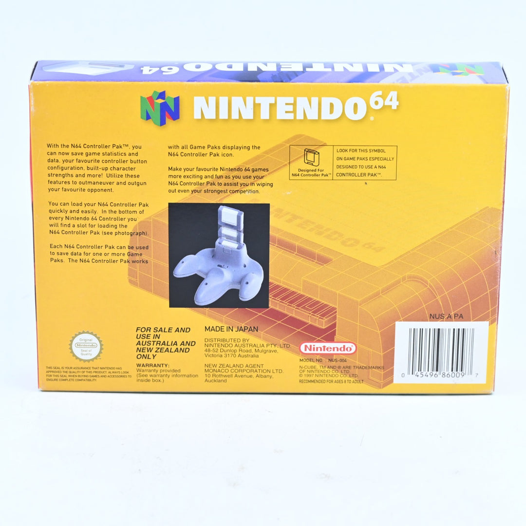 Boxed Controller Pak - N64 / Nintendo 64 Accessory - PAL - FREE POST!