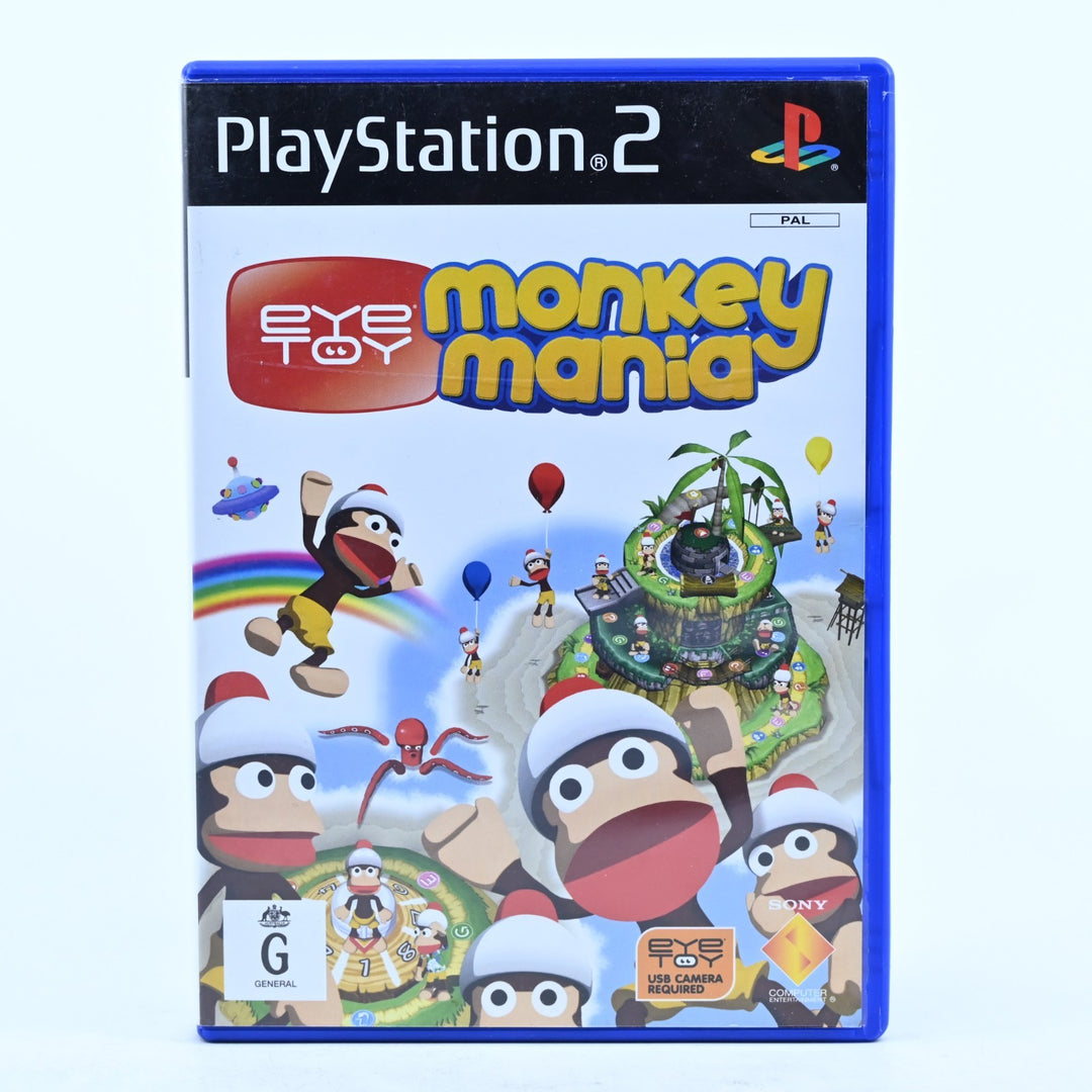 EyeToy: Monkey Mania - Sony Playstation 2 / PS2 Game + Manual - PAL - MINT DISC!