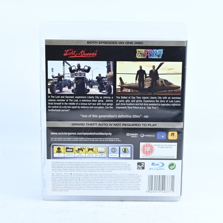 Grand Theft Auto: Episodes from Liberty City - Sony Playstation 3 / PS3 Game