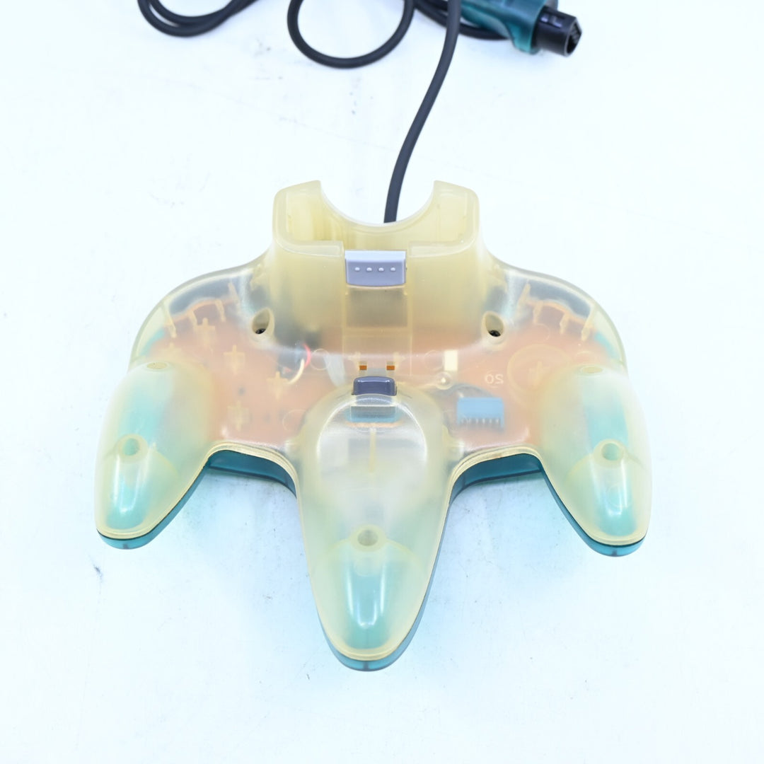 N64 Clear Blue Controller Japanese NUS-005 Boxed - N64 / Nintendo 64 Accessory