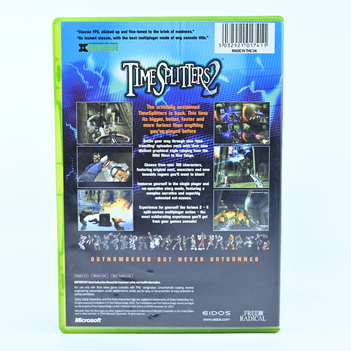 Timesplitters 2 - Original Xbox Game + Manual - PAL - MINT DISC!