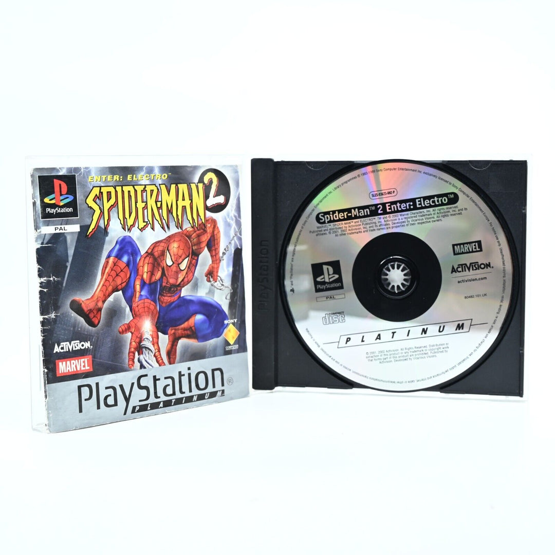 Spider-Man 2 Enter: Electro - Sony Playstation 1 / PS1 Game - PAL - MINT DISC!