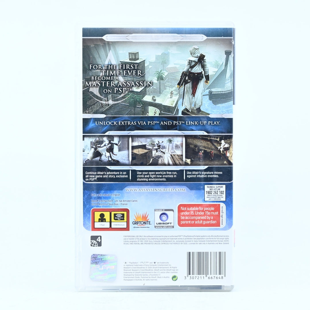 Assassin's Creed: Bloodlines - Sony PSP Game + Manual - FREE POST!