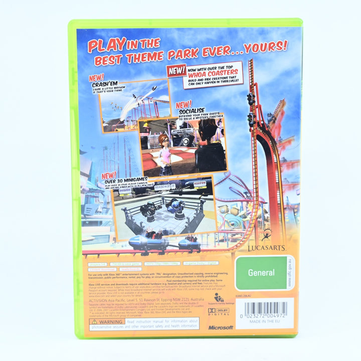 Thrillville: Off The Rails - Xbox 360 Game + Manual - PAL - MINT DISC