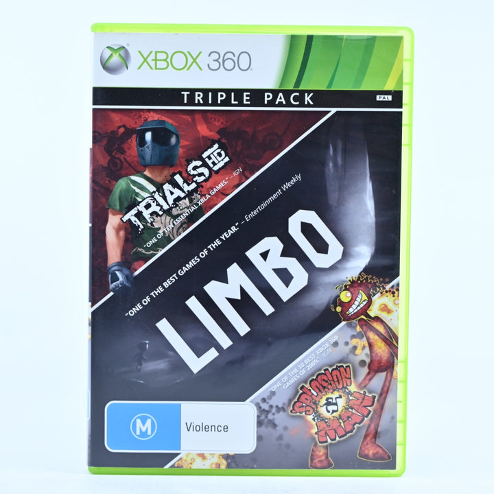Triple Pack: Limbo, Trials HD and Splosion Man - PAL - FREE POST!