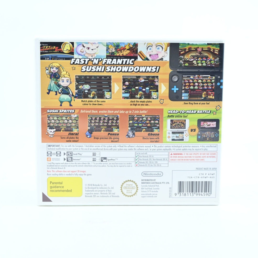 LIKE NEW Sushi Striker: The Way of Sushido - Nintendo 3DS Game - PAL - FREE POST