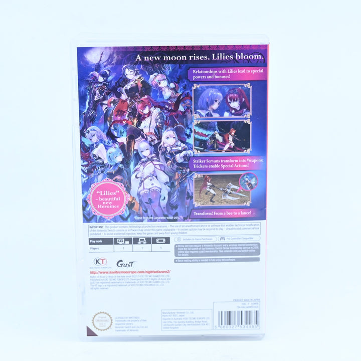 Nights of Azure 2: Bride of the New Moon - Nintendo Switch Game - FREE POST!