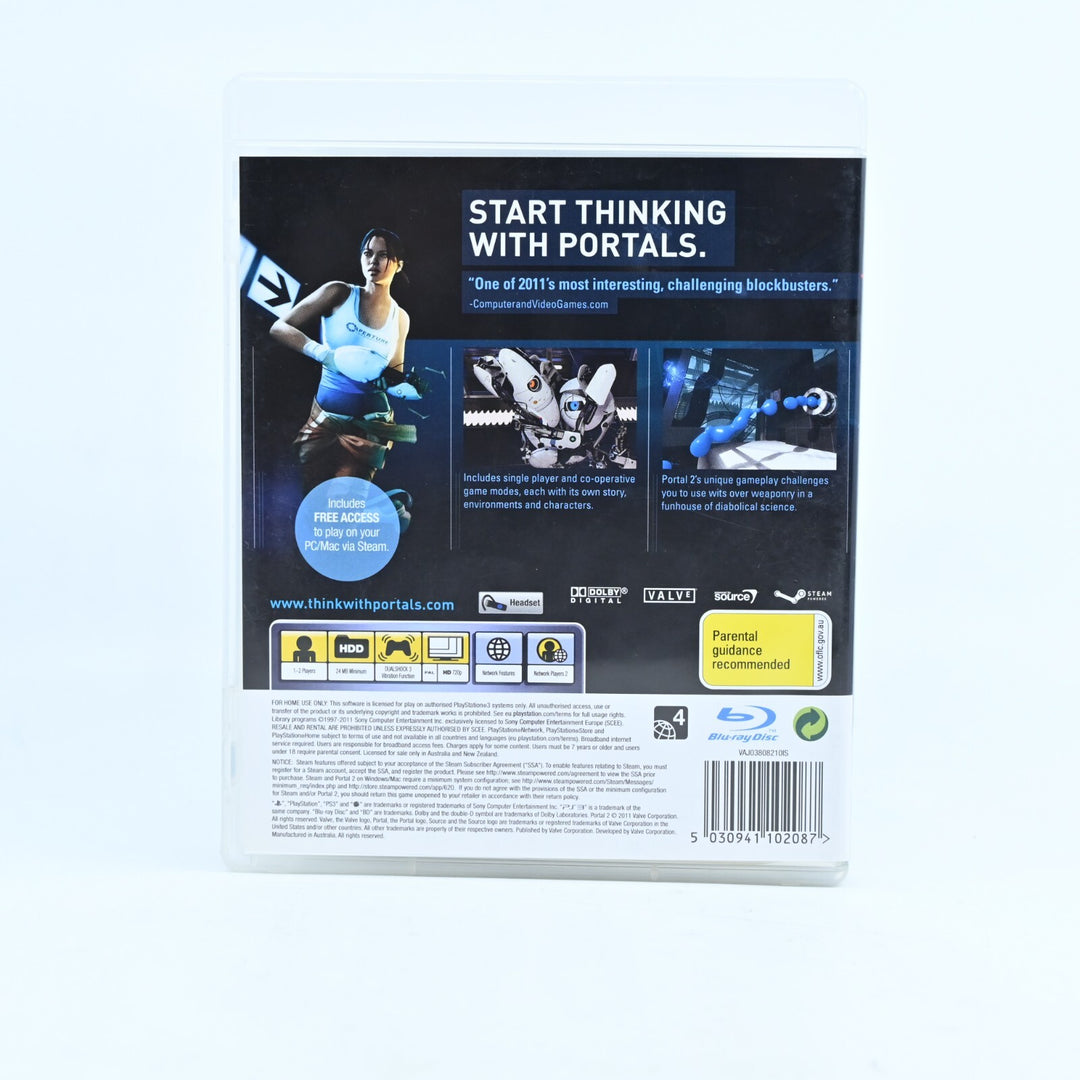 Portal 2 - Sony Playstation 3 / PS3 Game + Manual - FREE POST