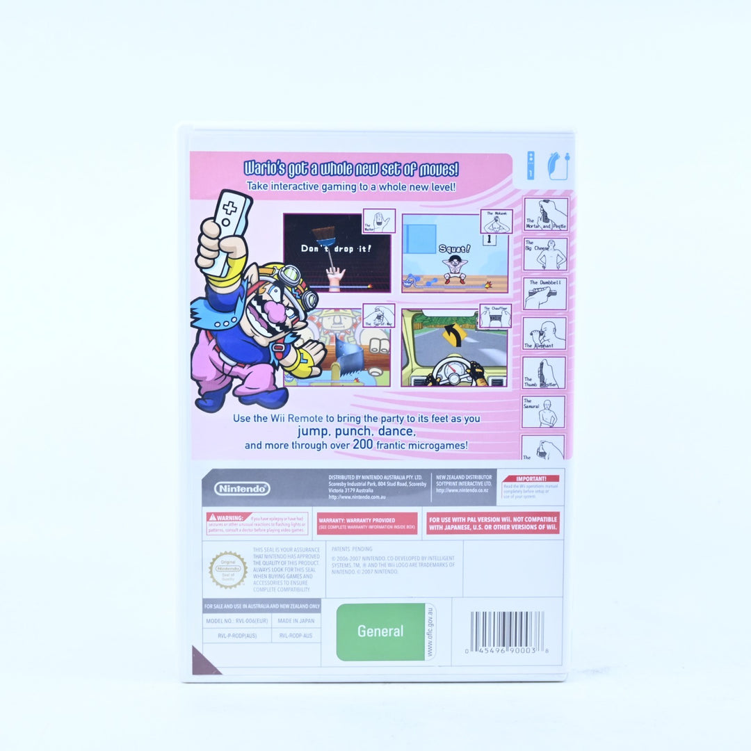 Wario Ware: Smooth Moves - Nintendo Wii Game + Manual - PAL - MINT DISC!
