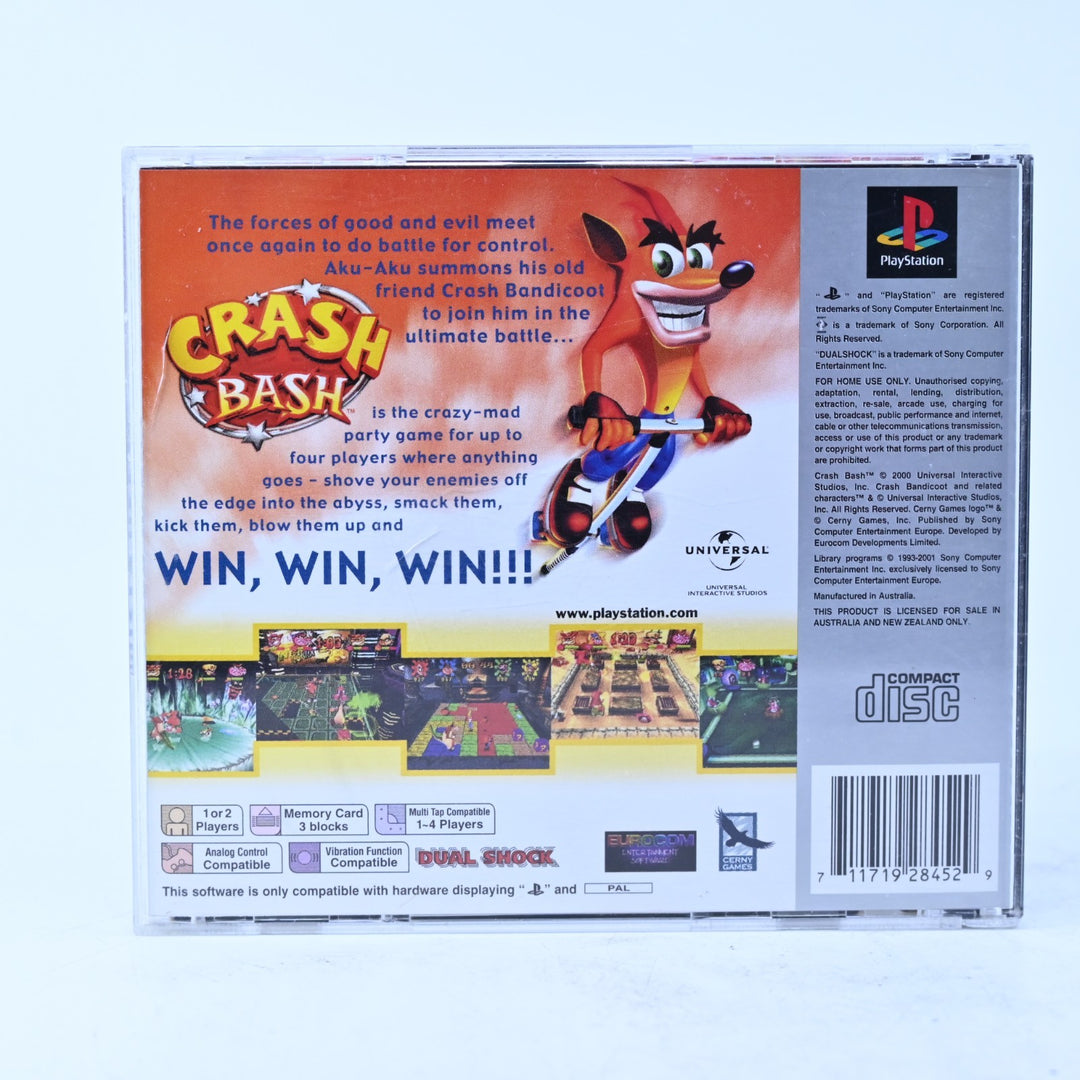 Crash Bash - Sony Playstation 1 / PS1 Game + Manual - PAL - MINT DISC!