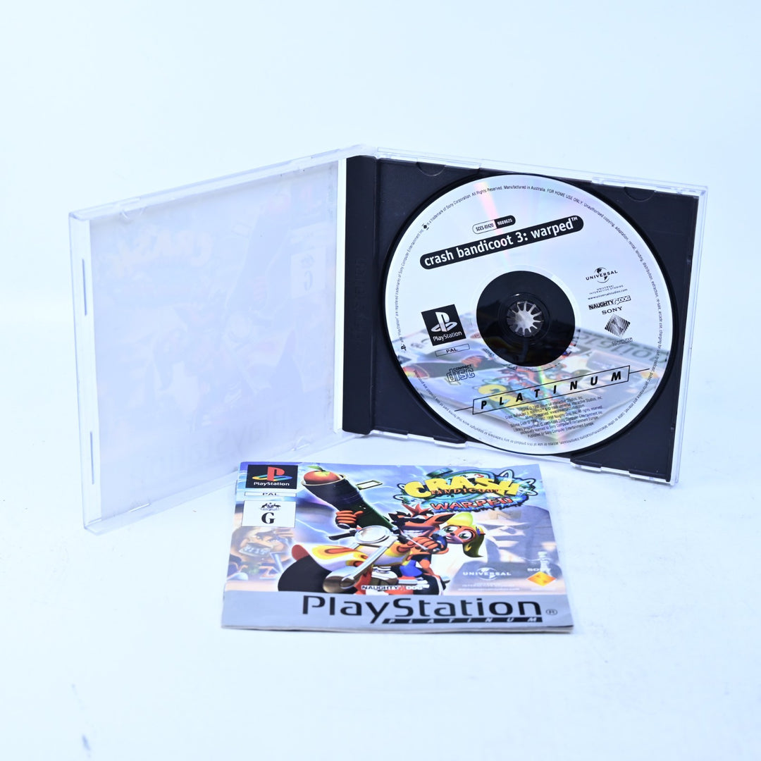 Crash Bandicoot 3: Warped - Sony Playstation 1 / PS1 Game + Manual - PAL
