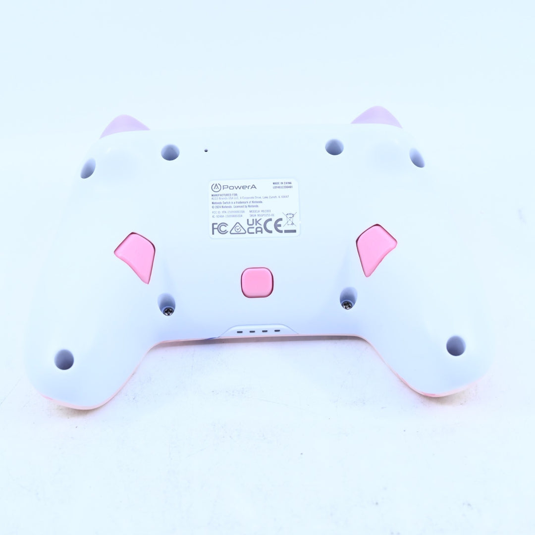 Plaid Peach - PowerA Wireless Controller - Nintendo Switch Accessory